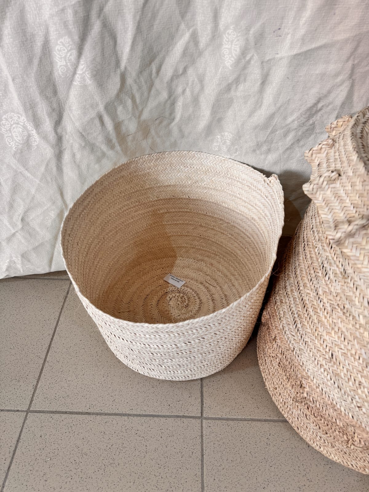 Cache-pot en paille