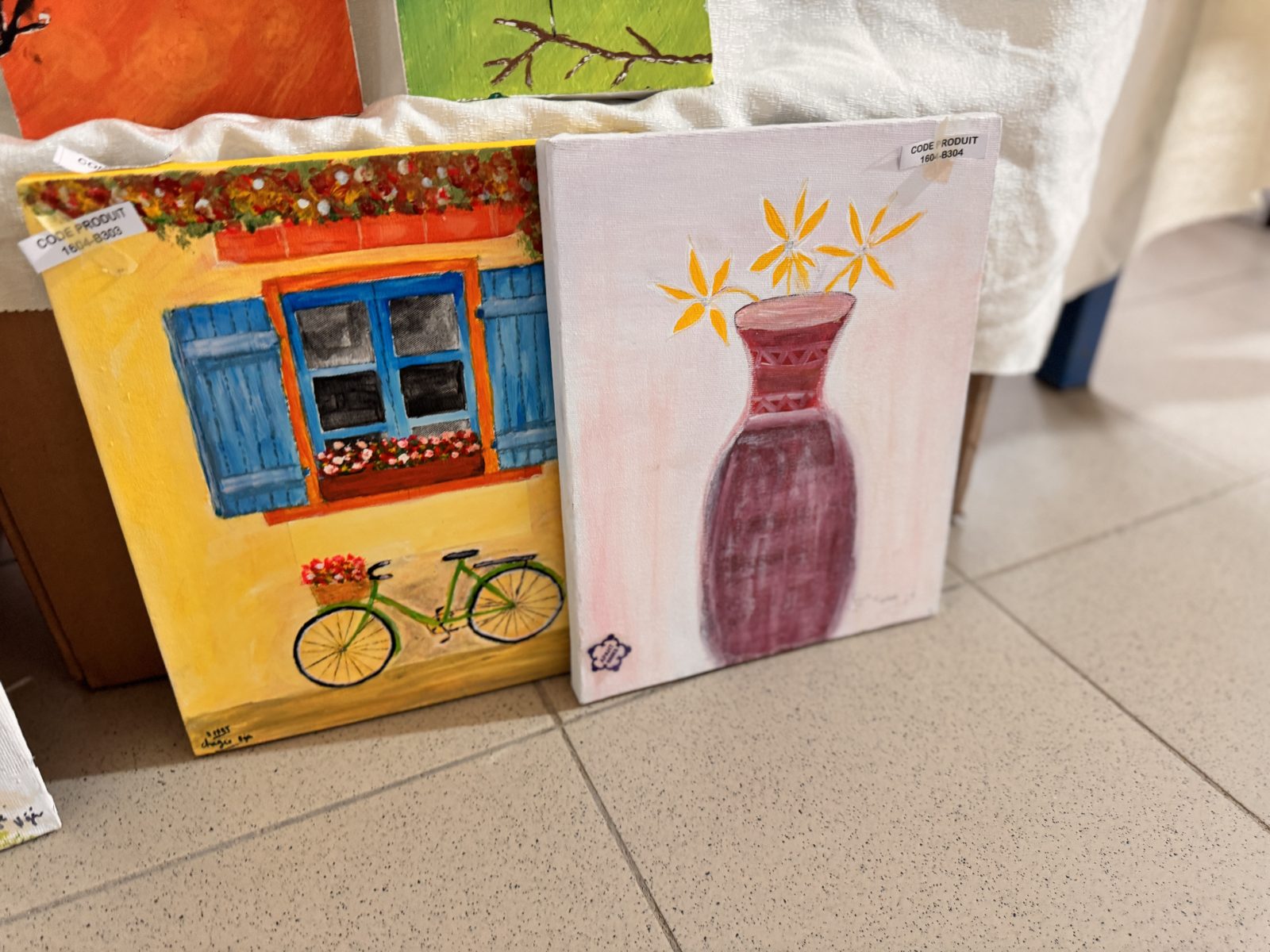 Toile « Vase fleuri »
