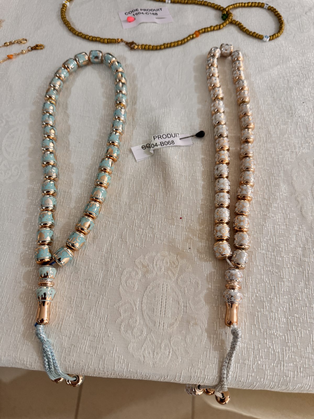 Colliers de perles (lot)