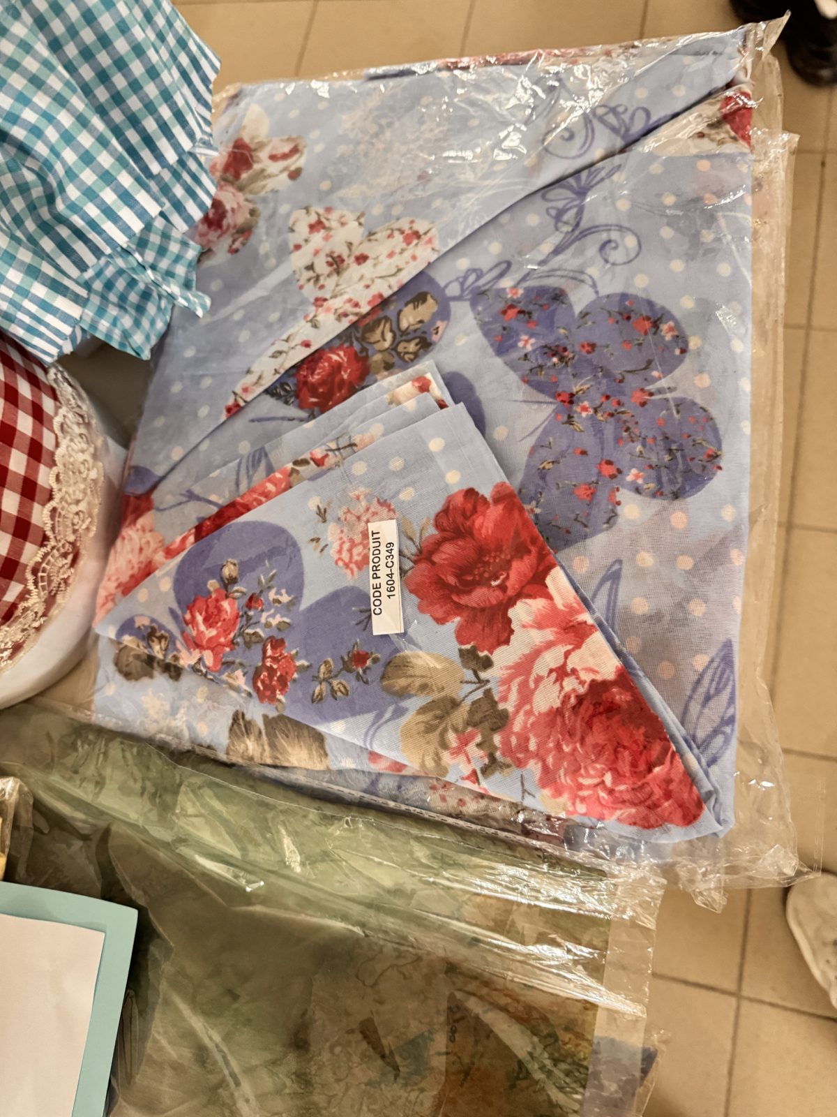 Linge de table fleuri