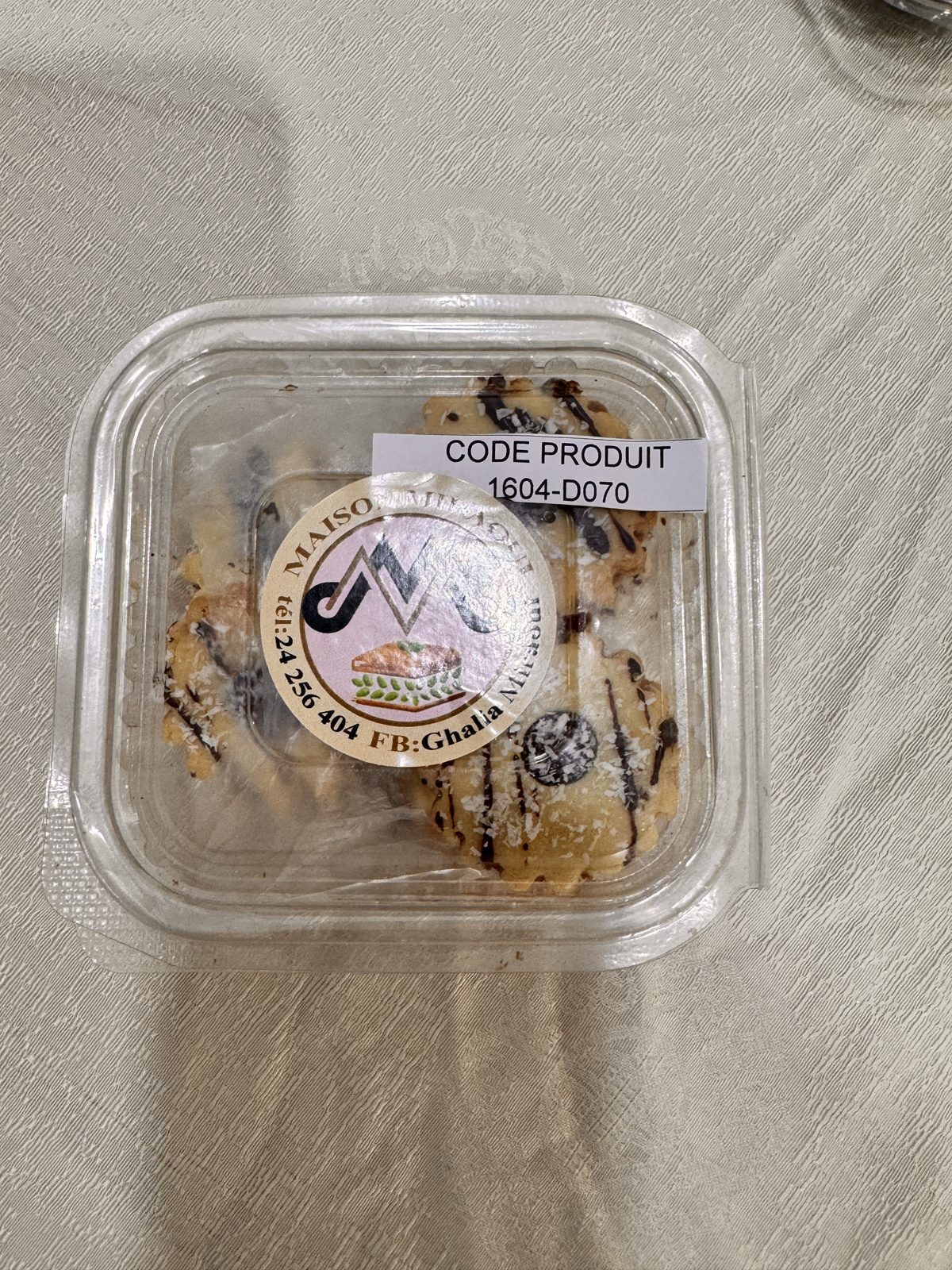 Sablés nappés de chocolat