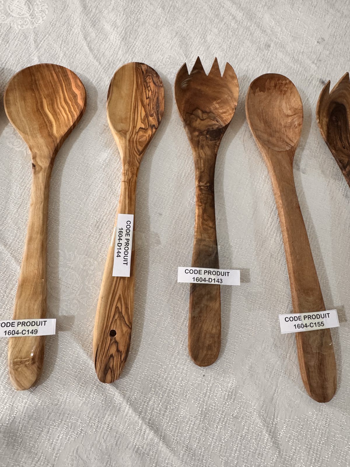 Grande cuillère en bois d'olivier
