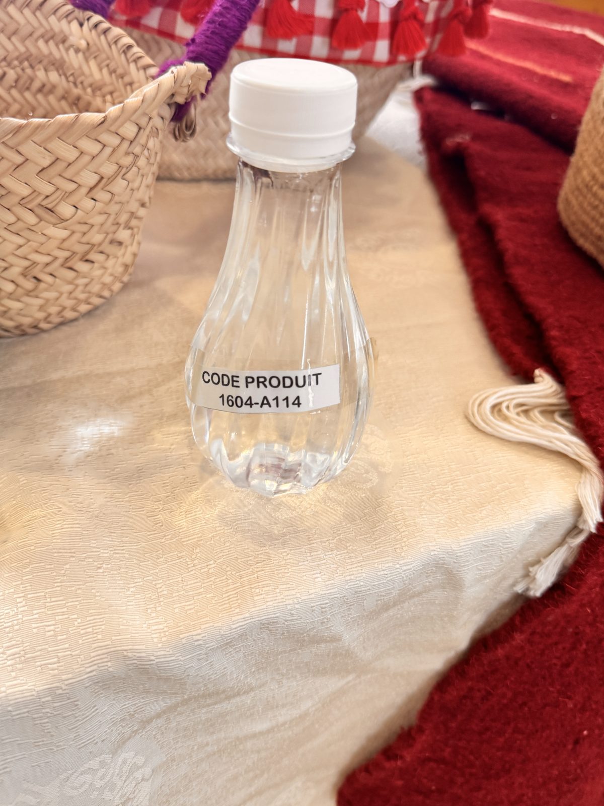 Bouteille décorative en verre